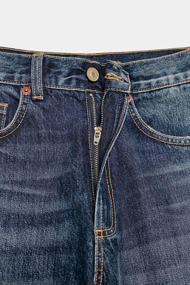 TRF HIGH WAIST WIDE LEG FULL LENGTH JEANS