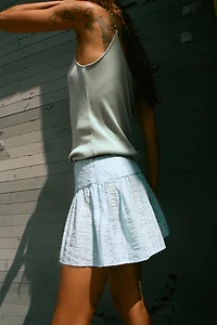 PRINTED A-LINE SHORTS