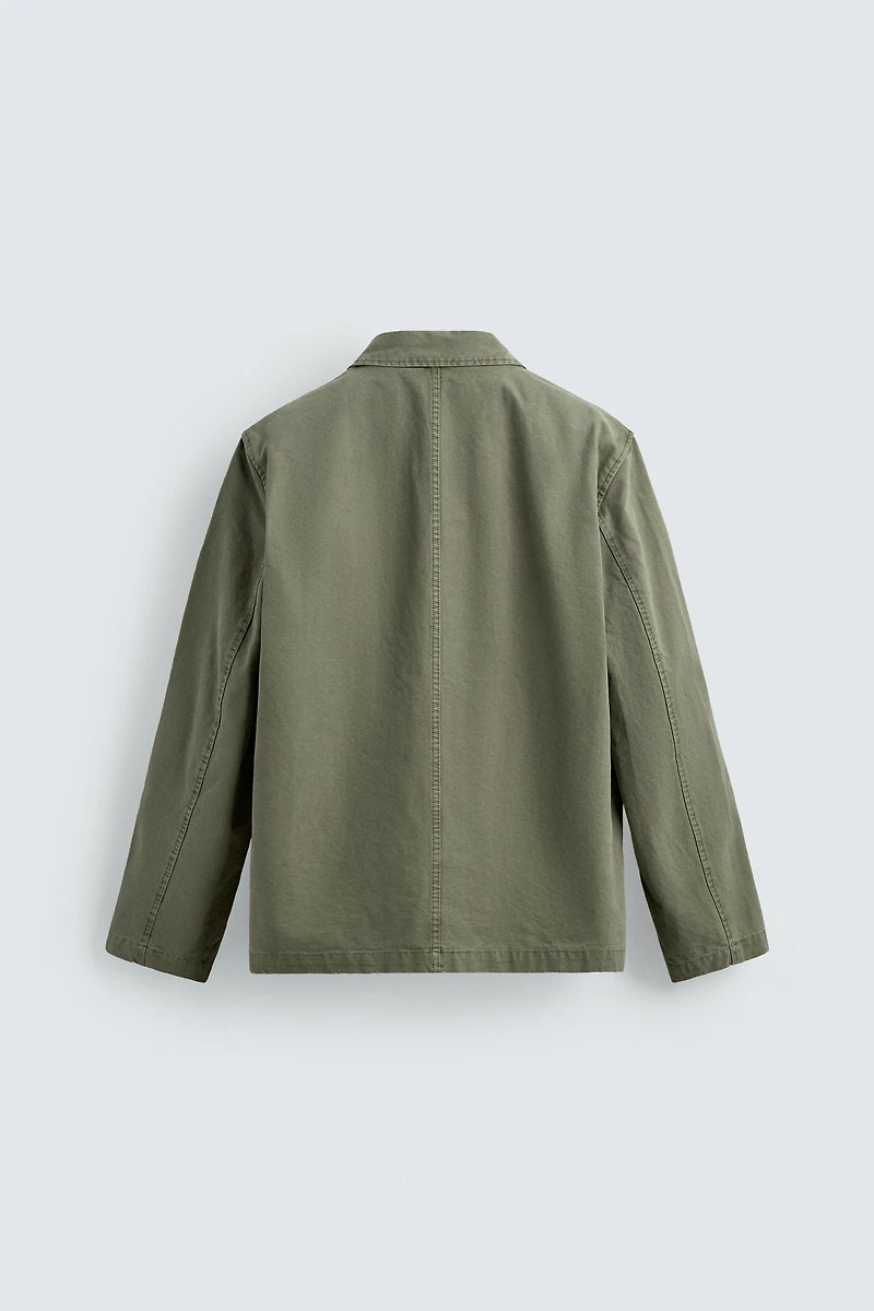 WASHED REGULAR FIT OVERSHIRT