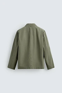 WASHED REGULAR FIT OVERSHIRT