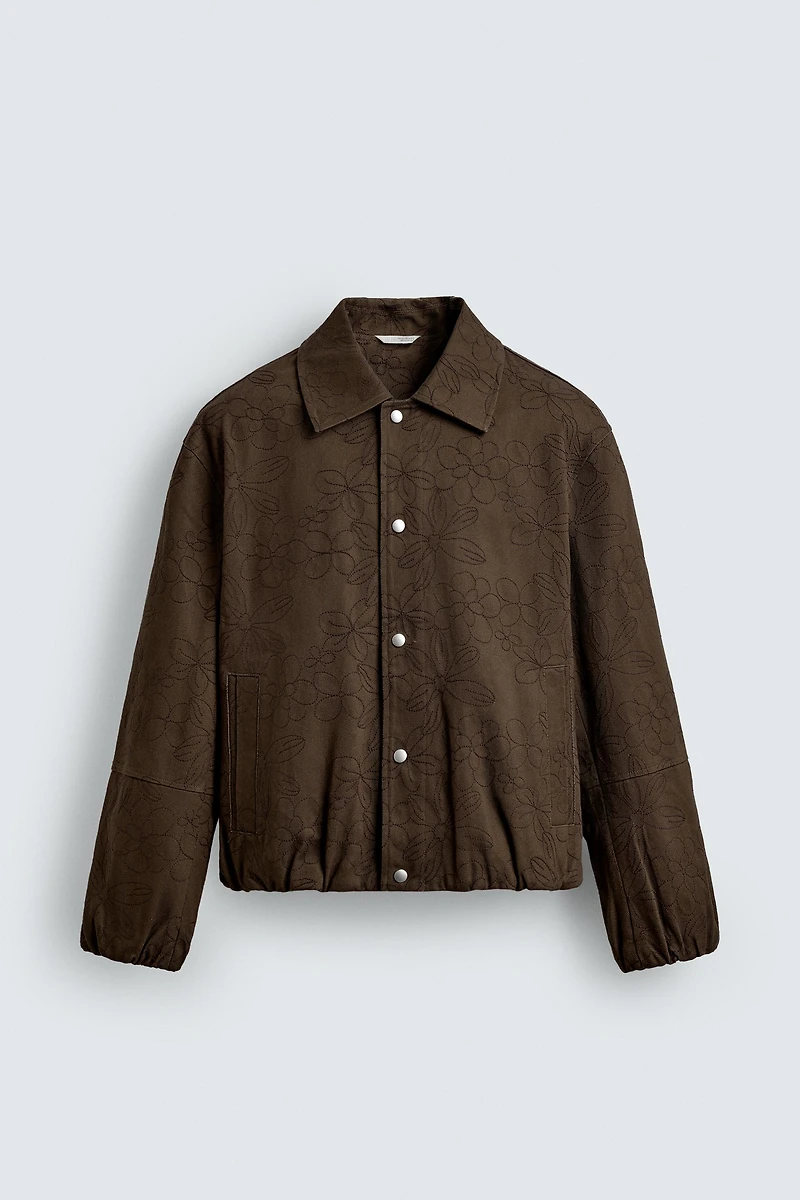 FLORAL JACQUARD JACKET