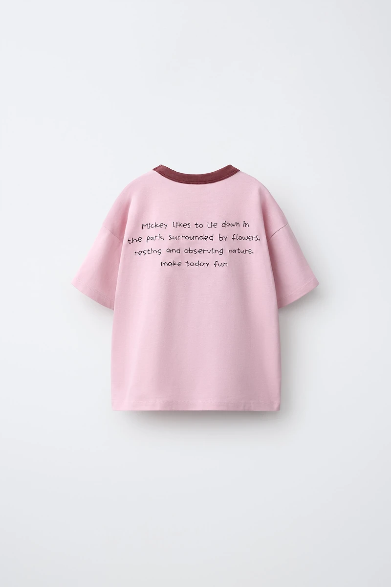 MICKEY MOUSE © DISNEY EMBROIDERED AND PRINTED T-SHIRT