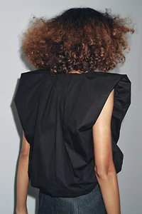 ZW COLLECTION BALLOON POPLIN TOP