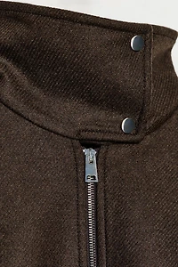 VESTE BOMBER AVEC LAINE COL MONTANT