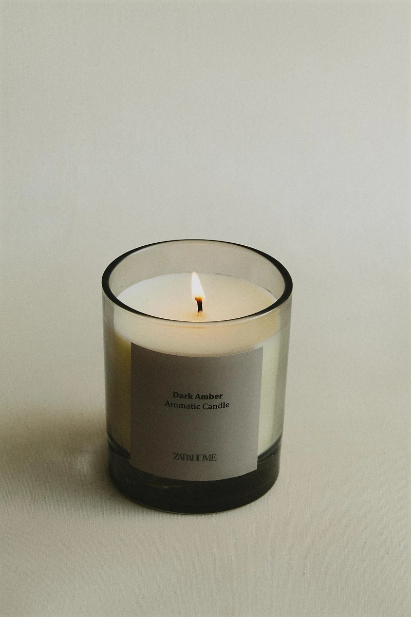 G) DARK AMBER SCENTED CANDLE