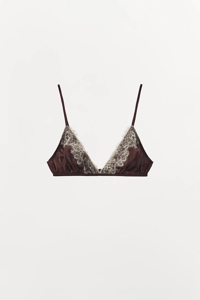 SILK LACE BRALETTE