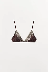 SILK LACE BRALETTE