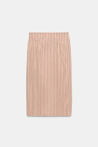 ZW COLLECTION DRAPED STRIPED SKIRT
