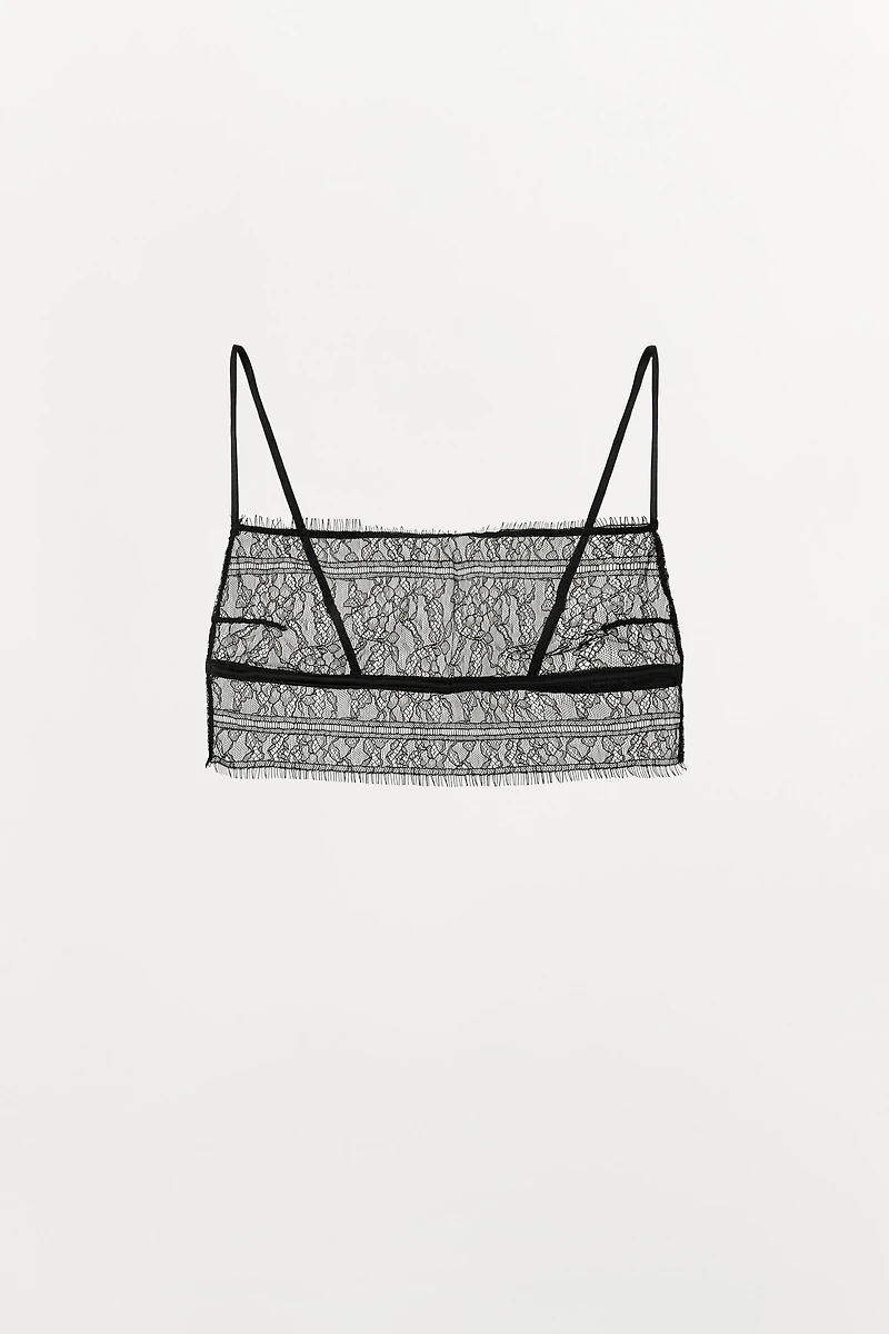 LACE BANDEAU BRALETTE