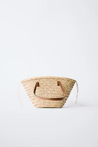 FISH RAFFIA TOTE BAG