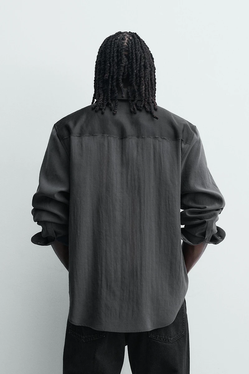 COLORBLOCK FLOWY SHIRT