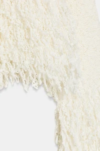 FRINGED KNIT JUMPER