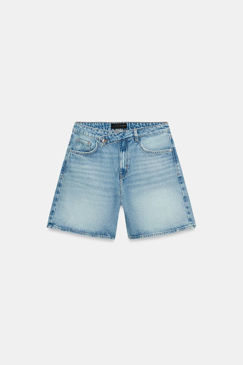 SHORT Z1975 DENIM À TAILLE CROISÉE