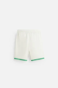 SATIN SHORTS WITH CONTRAST STRIPES