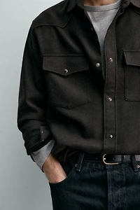 WOOL WESTERN SHIRT AARON LEVINE X ZARA
