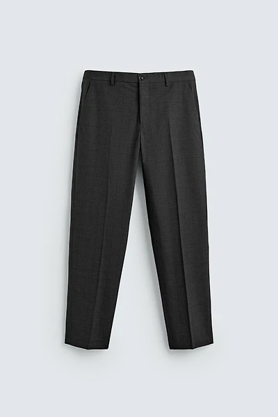 CHECK SUIT PANTS