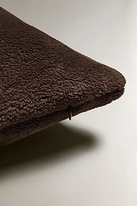 FAUX FUR THROW PILLOW COVER