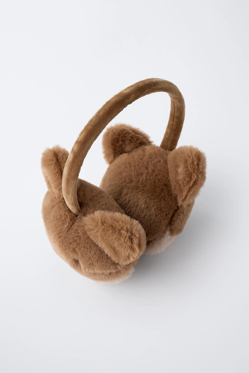 FAUX FUR BEAVER EARMUFFS