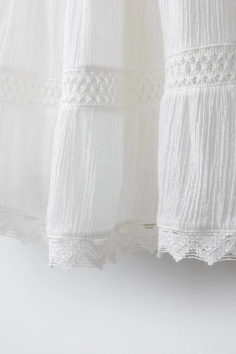 ROMANTIC TIERED LACE SKIRT