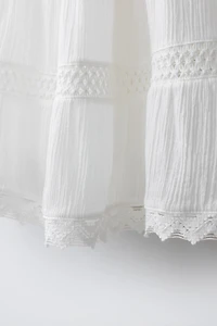 ROMANTIC TIERED LACE SKIRT