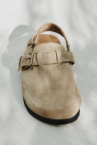 STORIESZ - SPLIT LEATHER CLOGS