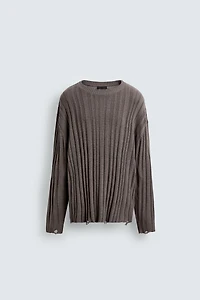 PULL CANNELÉ DÉSAIGUILLÉ