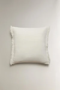 HEAVY LINEN THROW PILLOW COVER