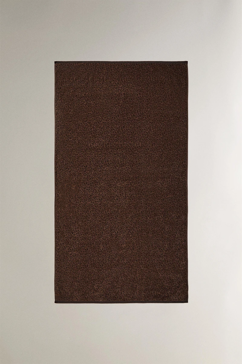 ANIMAL PRINT VELOUR BEACH TOWEL