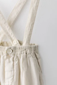 YEARS / 100% LINEN PANTS WITH REMOVABLE SUSPENDERS LIMITED EDITION