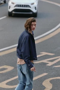 VESTE BOMBER COL MONTANT