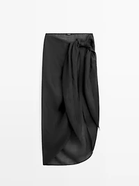 100% ramie pareo skirt