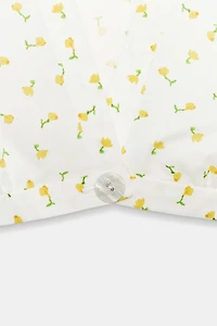 FLORAL POPLIN CROP TOP