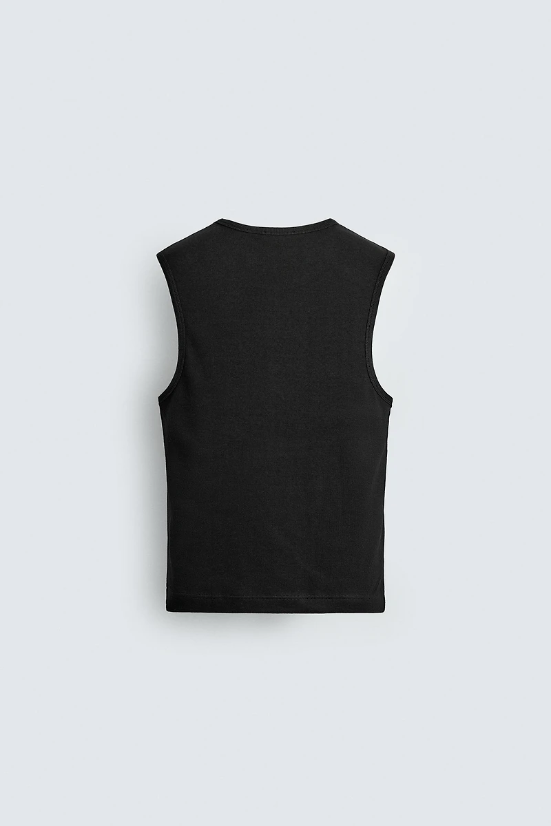 RIBBED TANK TOP