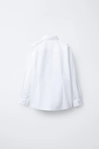 DETACHABLE SATIN BOW TIE SHIRT