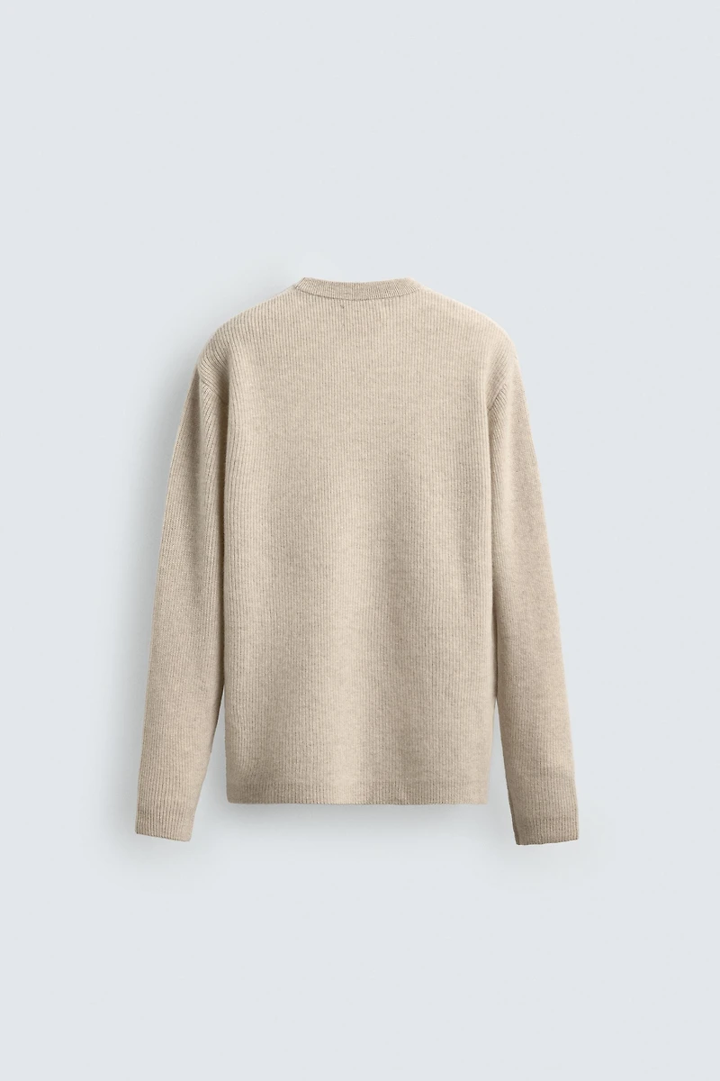 100% CASHMERE RIBBED JUMPER ORIGINS