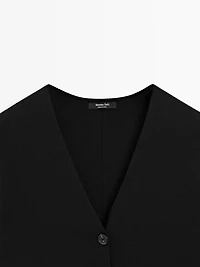 Flowing knit short sleeve cardigan