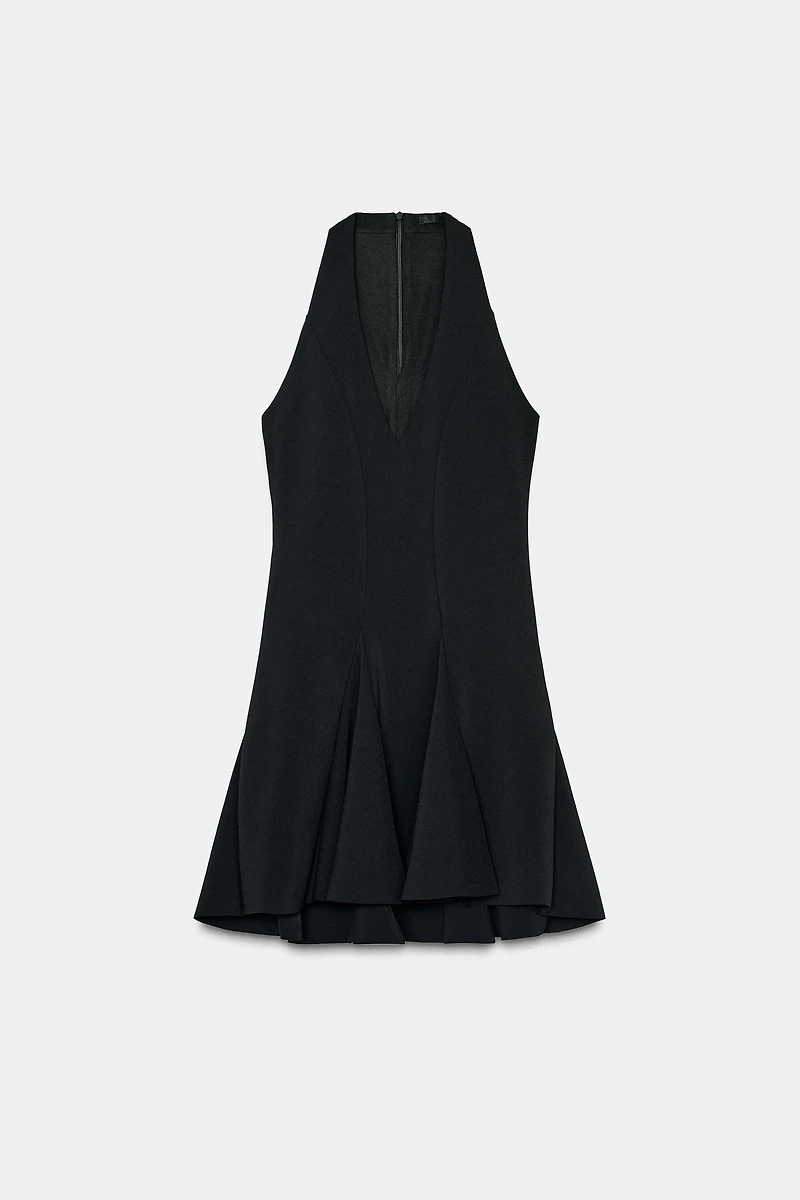 ROBE COURTE À GODETS