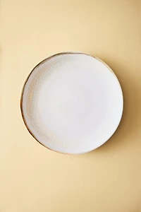 ROUND STONEWARE SERVING DISH