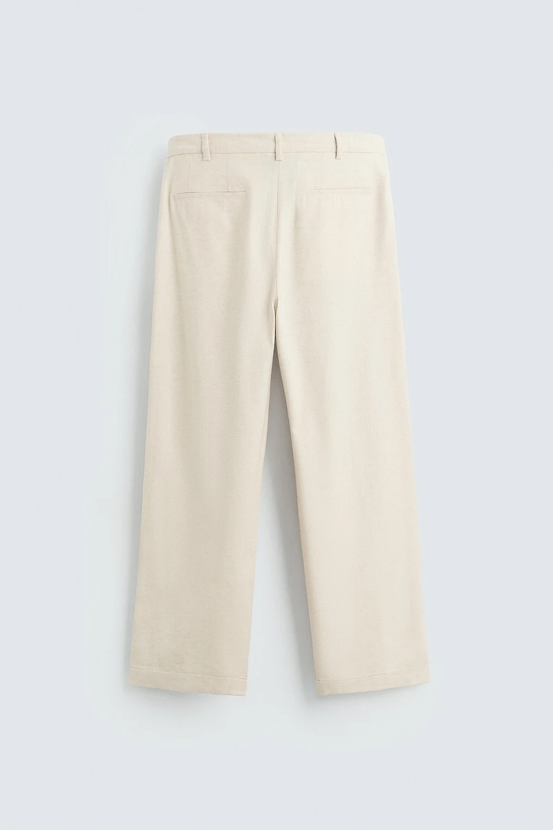 PANTALON COTON - LIN PLIS