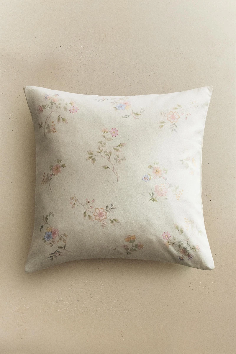 HOUSSE DE COUSSIN IMPRIMÉ FLORAL