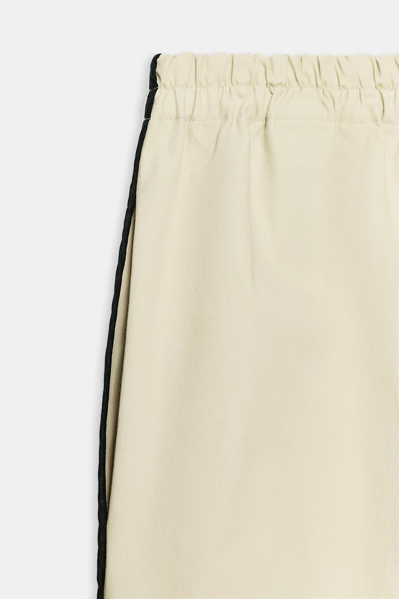 ZW COLLECTION CONTRAST BINDING BERMUDA SHORTS