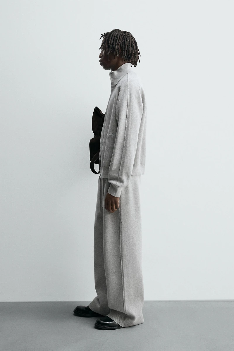 KNIT WIDE FIT PANTS