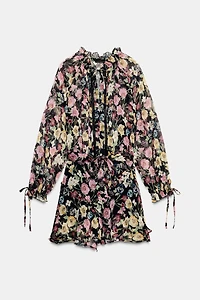 FLORAL PRINT MINI DRESS