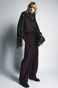 GINGHAM CHECK BLOUSE ZW COLLECTION