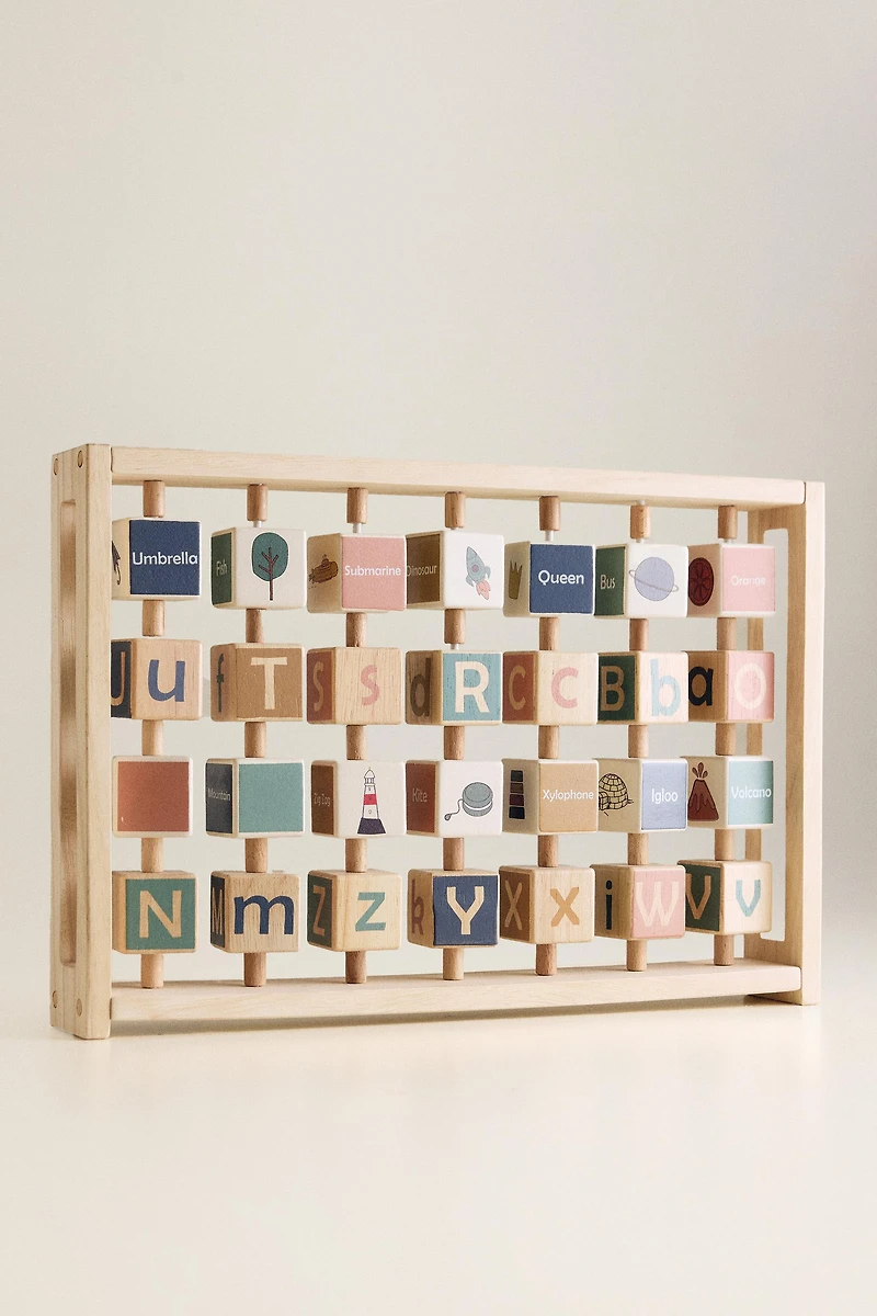 KIDS' WOODEN ALPHABET TOY