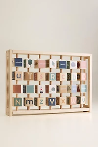 KIDS' WOODEN ALPHABET TOY