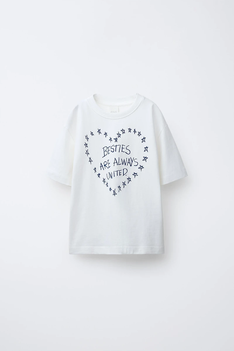 T-SHIRT À INSCRIPTION IMPRIMÉE