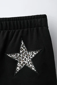 STAR PATCH PLUSH SHORTS