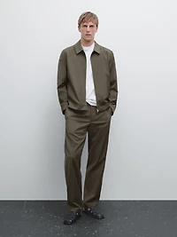Total look wool blend jacket