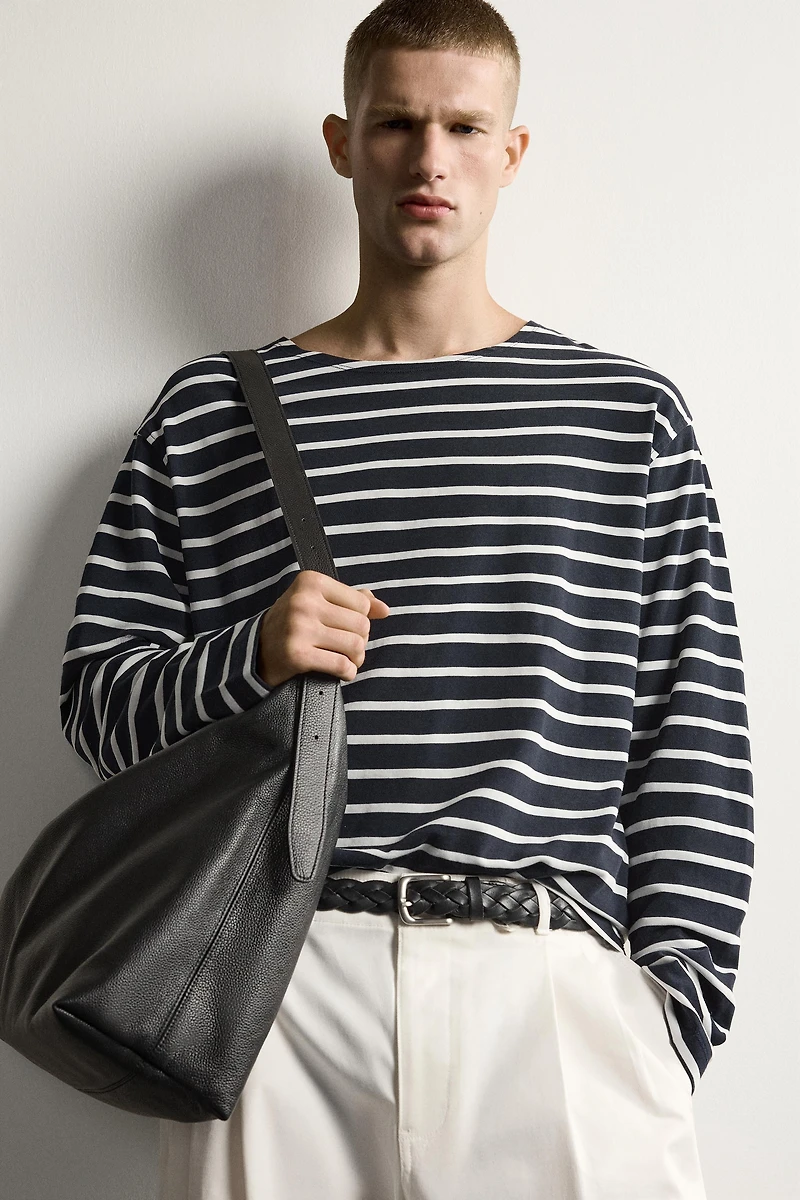 STRIPED JACQUARD T-SHIRT AARON LEVINE X ZARA